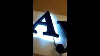 ★ Enseigne sur mesure ★ Lettres rétro éclairage LEDS [upl. by Rafe357]