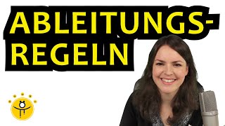 ALLE Ableitungsregeln mit Beispielen – Übersicht Ableitungen von Funktionen bilden [upl. by Amoritta843]