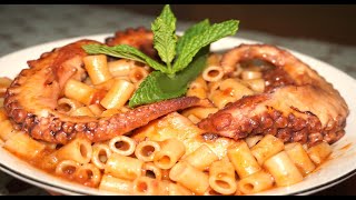 Xταπόδι με Μακαρονάκι Κοφτό  Greek Octopus with Pasta  Stella Love Cook [upl. by Benson607]