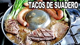 SUADERO Estilo TAQUERIA El Secreto para Hacer DELICIOSOS Tacos de SuaderoCrisenlacocina [upl. by Natsreik481]