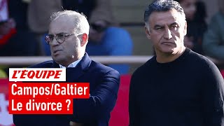 PSG 43 Lille  La nervosité de Campos vientelle dacter son divorce avec Galtier [upl. by Auberta]