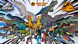 ALL 90 Unique Jurassic World Carnivorous Dinosaurs in One Video Every Single Species from Mattel [upl. by Lorimer]