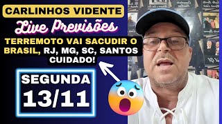 CARLINHOS VIDENTE LIVE COM NOVAS PREVISÕES SEGUNDA 131123 🙏 [upl. by Atterual843]