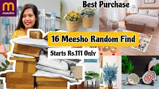 16 Meesho Random Finds Cheapest home decor haul  Starts rs 111 meeshodecor homedecorfinds [upl. by Atsugua265]