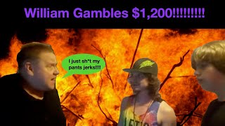 Violette1st Kid Gambles away 1200 online Reaction [upl. by Lleunamme]