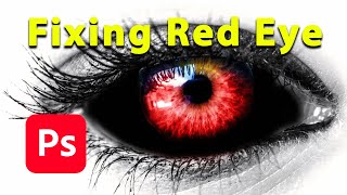 Quick Fix for Red Eye in Adobe Photoshop [upl. by Nerej650]