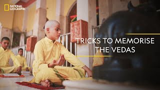 Tricks to Memorize the Vedas  It Happens Only in India  National Geographic [upl. by Gnek]