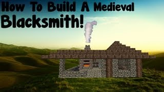 Minecraft Tutorial  How To Build A Medieval Blacksmith [upl. by Margaux]