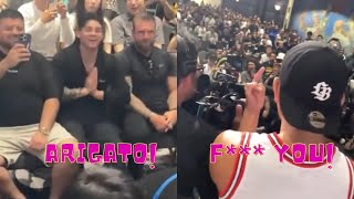 Ryan Garcia starts TROUBLE with JAPANESE KICKBOXER in Japan [upl. by Alah749]