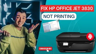 How to Fix HP Officejet 3830 Not Printing  Printer Tales [upl. by Kienan935]