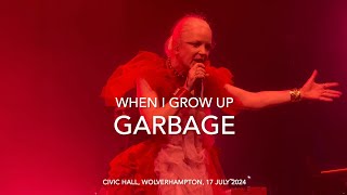 Garbage  When I Grow Up  Live 4k  Civic Hall Wolverhampton 17 July 2024 [upl. by Aihsiyt115]