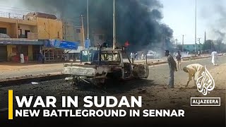 Sudanese army and RSF fighting intensifies in Sennar state [upl. by Aihseyt366]