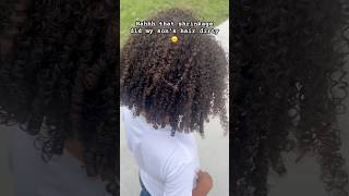 That SHRINKAGE is REAL Length gets shorter and shorter as the hair dries 🙄 curlyhair 3c4ahair [upl. by Ik]