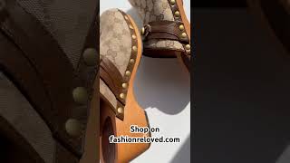 Perfect fall shoes Gucci clogs in size 395 consignment resale gucci guccishoes fallshoes [upl. by Winikka]