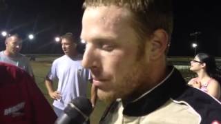 Bridgeport Speedway Victory Lane  Mike Cogdill  June 29 2013 [upl. by Maddie335]