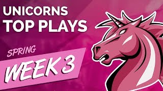 Unicorns Top Plays  LCS Week 3  Spring Split  Season 8 [upl. by Llennod]