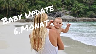 Baby Update 6 Monat  erste Zähne  fremdeln  Krabbelversuche [upl. by Crispen993]