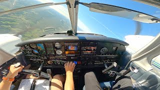 MultiEngine Training Flight  Piper Seneca  Air Exercises [upl. by Akinimod]