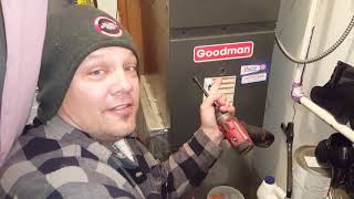 GoodmanAmana furnace not Heating How to troubleshoot and clean a flame sensor [upl. by Midis]