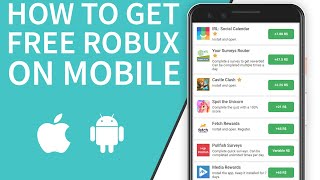 HOW TO GET FREE ROBUX ON MOBILE ROCashcom [upl. by Knah]