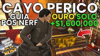 COMO FAZER O GOLPE DE CAYO PERICO E PEGAR OURO SOLO  DESAFIO DE ELITE  GUIA COMPLETO GTA 5 ONLINE [upl. by Eniladam]