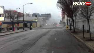 From The Field Downtown Sewer Explosion [upl. by Brest]