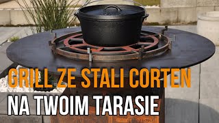 Przepiękny Grill ze Stali Corten  Novum Katowice [upl. by Ramso619]