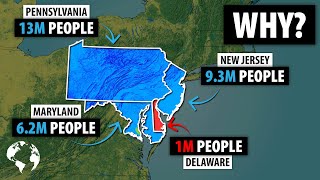 Why So Few Americans Live In Delaware As Compared To Pennsylvania Maryland or New Jersey [upl. by Nesiaj]