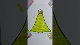 Glitter Dress 💚 glitter glitterdress glitterart [upl. by Arries]