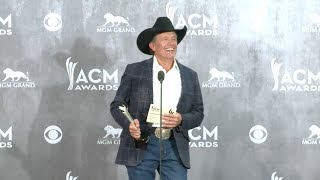 George Strait talks winning Entertainer of the Year at the Academy of Country Music Awards [upl. by Ysnil640]