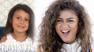 Zendaya Gives Life Advice to Young Girls  Glamour [upl. by Atinev710]