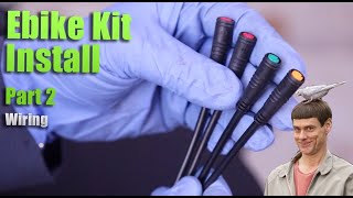 Installing Ebikeling kit Electric bike kit Wiring and accessories to the controller part 2 [upl. by Gonta958]