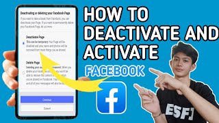 How to DEACTIVATE and ACTIVATE Facebook Account in 2023 PAANO MAG DEACTIVATE AT ACTIVATE NG FB [upl. by Fulmer365]