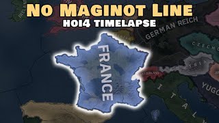 What If France Didnt Have The Maginot Line  HOI4 Timelapse [upl. by Ttej812]