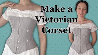 How to Sew a Victorian Corset  Simplicity 2890 Sewing Tutorial [upl. by Dnalsor793]