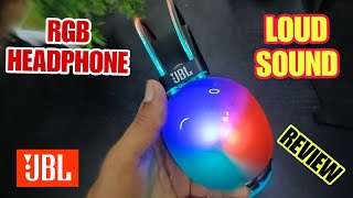 JBL RGB Bluetooth Headphone With Extra Bass With Loudest Sound Quality  Review [upl. by Aihsiym960]