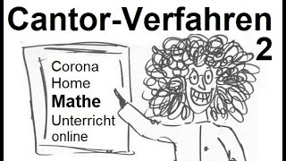 Cantorsches Diagonalverfahren zweiter Art mit Einführung  Mathematik beim Mathe Schmid [upl. by Tiny]