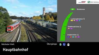 Ansagenvergleich S1 Hauptbahnhof  Traffic Hamburg [upl. by Lesh47]