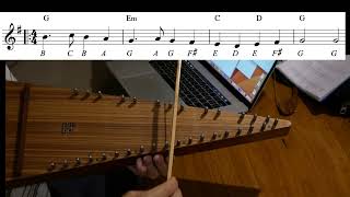 Kemps Jig  Psaltery tutorial [upl. by Amandie207]