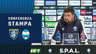 La conferenza di mister Clotet per Frosinone  SPAL 18 Serie BKT 202122 [upl. by Rigdon]