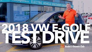 2018 VW EGOLF Test Drive  Model 3 Owners Club [upl. by Allit]