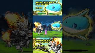 The Battle Cats  Balrog vs Master of the Pacific Mola King lv50 shotrs thebattlecats [upl. by Sirraf954]