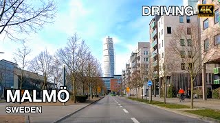 Driving Öresund Bridge to Malmö Sweden Turning Torso  4k driving [upl. by Osicran]