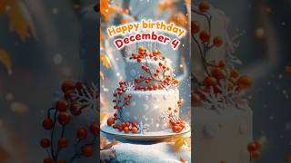 4 December Best Happy Birthday Song Happy Birthday WhatsApp Status shorts celebrationavenue [upl. by Adnoma]