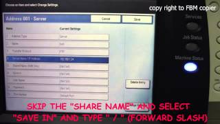 How to Setup FTP Scan on Xerox Workcentre 73287346 from the Machine [upl. by Jacintha]