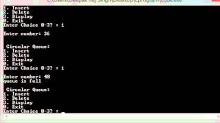 Circular Queue in C [upl. by Bohlen]