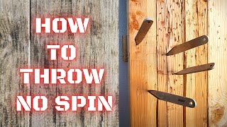 Knife Throwing for Beginners  NO SPIN [upl. by Annaynek]