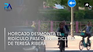 Horcajo desmonta el ridículo paseo en bicicleta de Teresa Ribera rodeada de coches de seguridad [upl. by Zacharias]