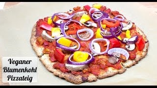 Veganer Blumenkohl Pizzateig  Rezept Kochklub [upl. by Assirol]