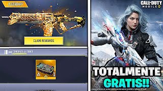 ASI LUCE LA LEGENDARIA GRATIS DE LA ULTIMA TEMPORADA DE COD MOBILE  GIROS GRATIS EN RULETA CODM [upl. by Arag]